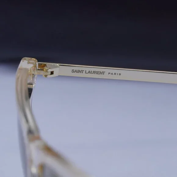 Saint Laurent SL511 006 Cat Eye Sunglasses - Transparent 